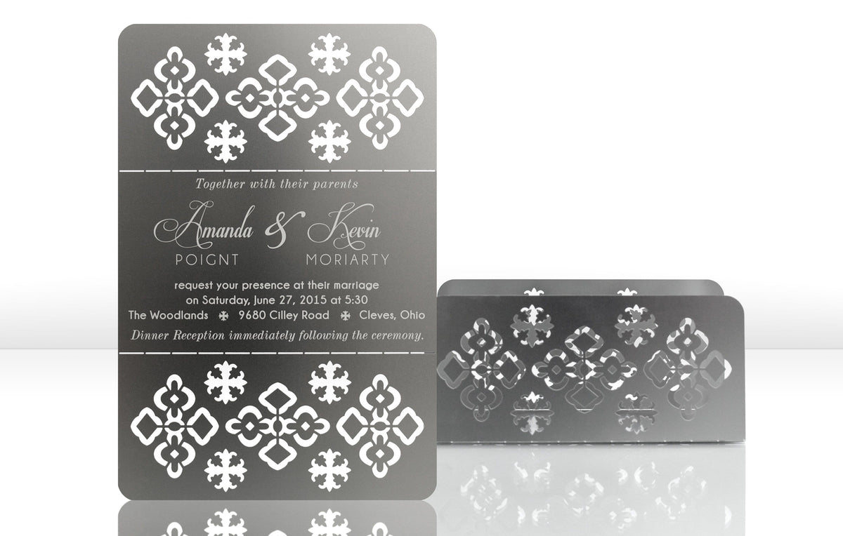 Ornate Metal Invitation