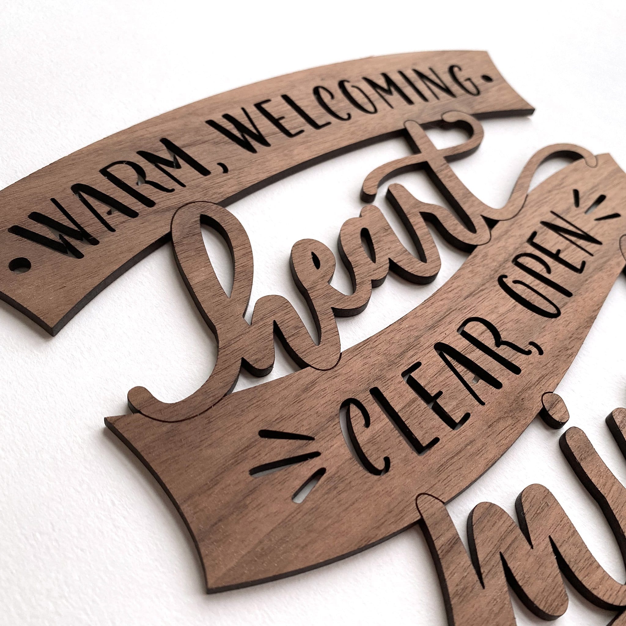 Warm Welcoming Heart Inspiring Wall Art