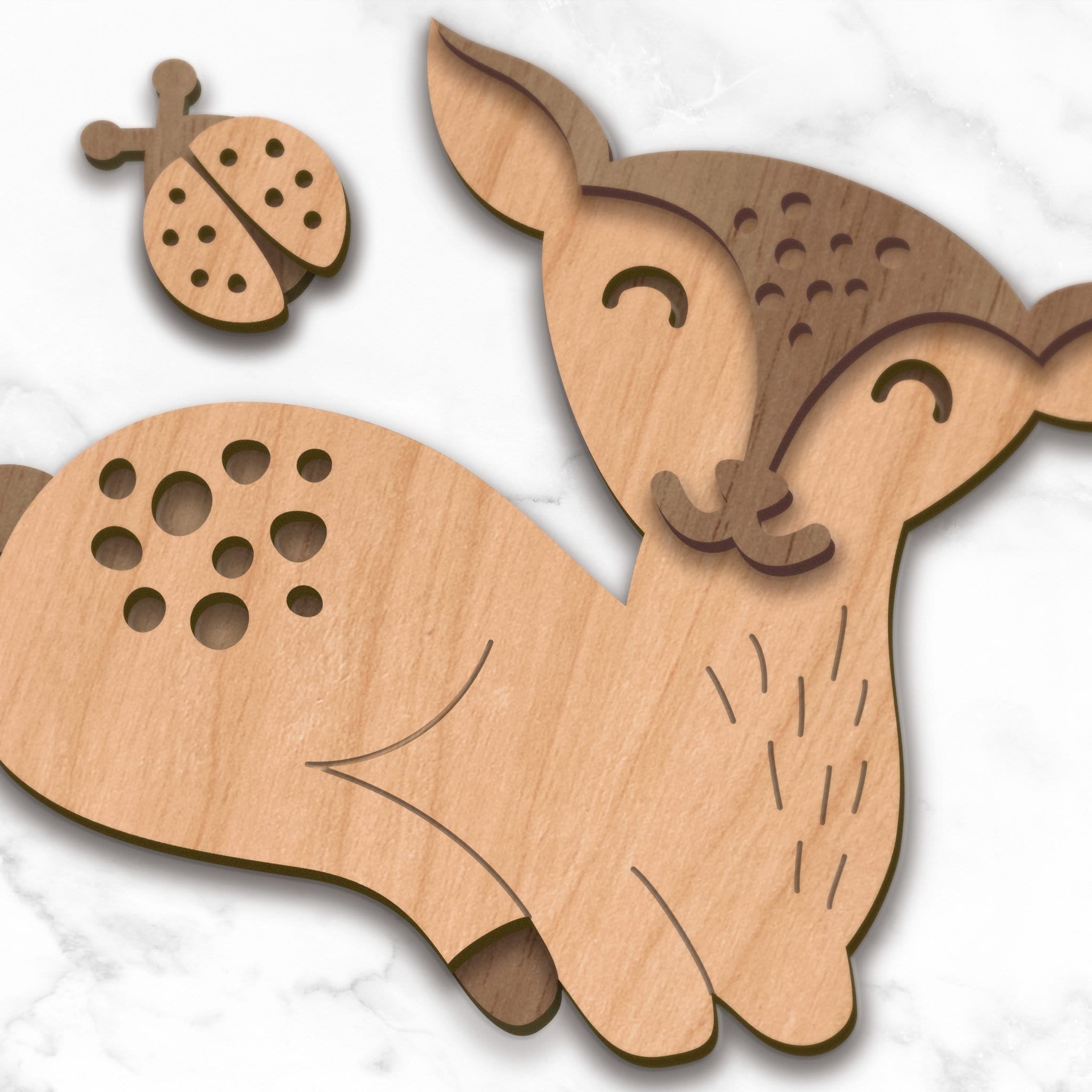 Wood Deer Children's Room Decor