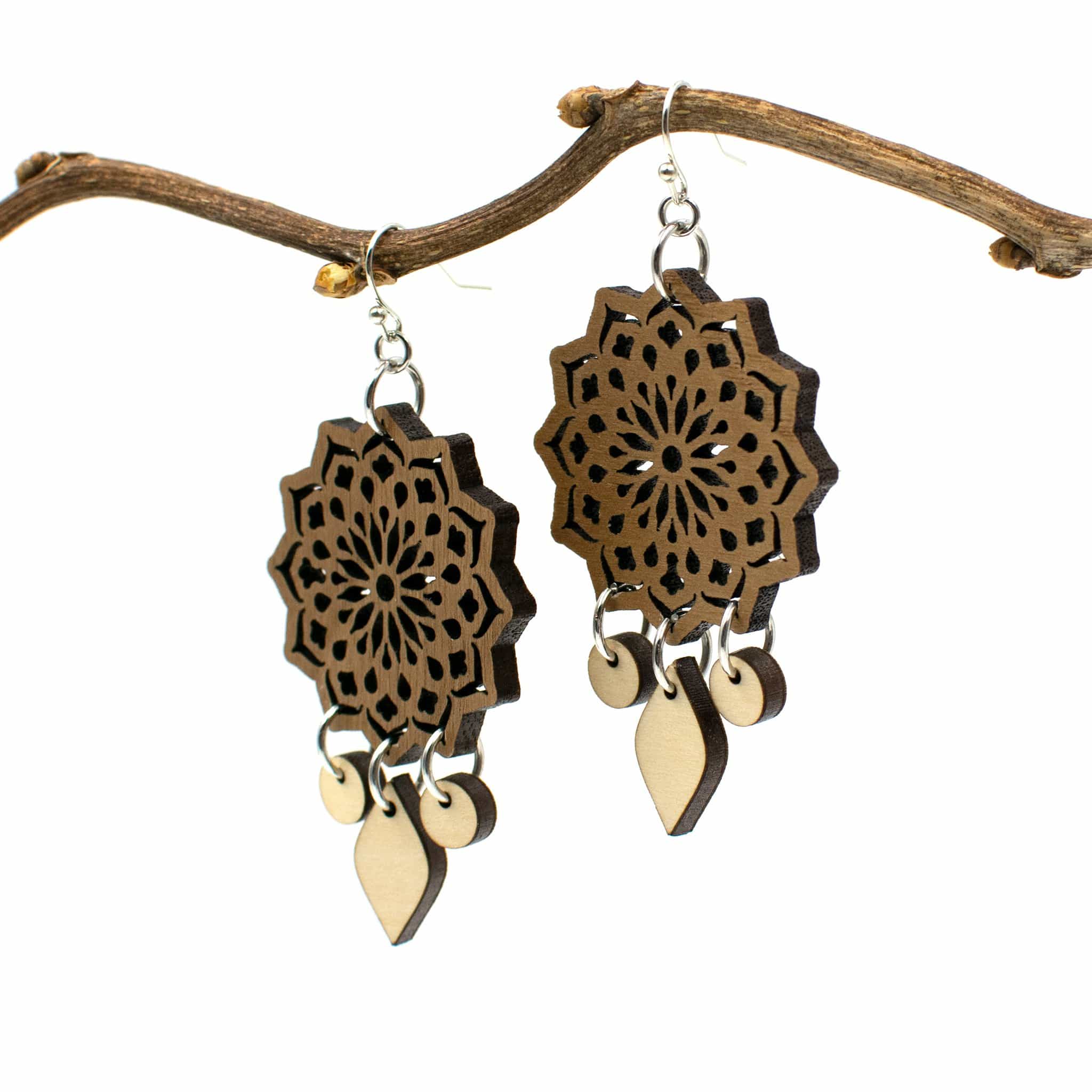 Mandala Dangle Boho Earrings